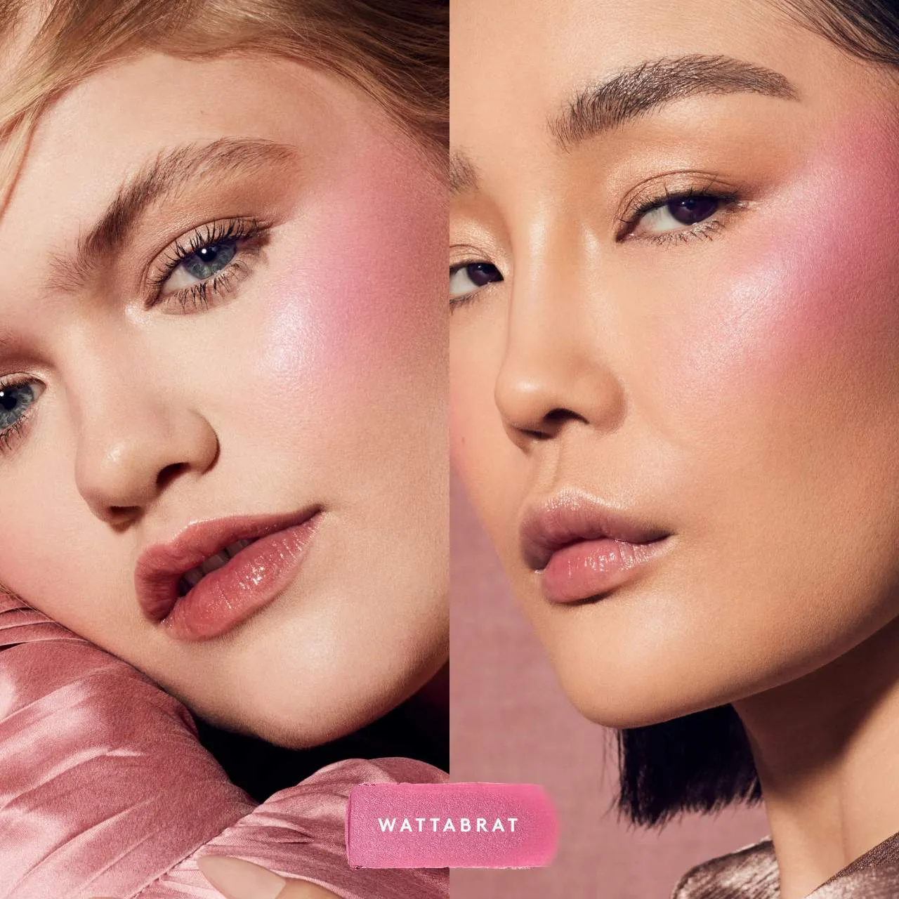 Fenty Beauty by Rihanna  Fenty Cheeks Suede Waterproof Powder Blush Wattabrat - shimmering baby pink