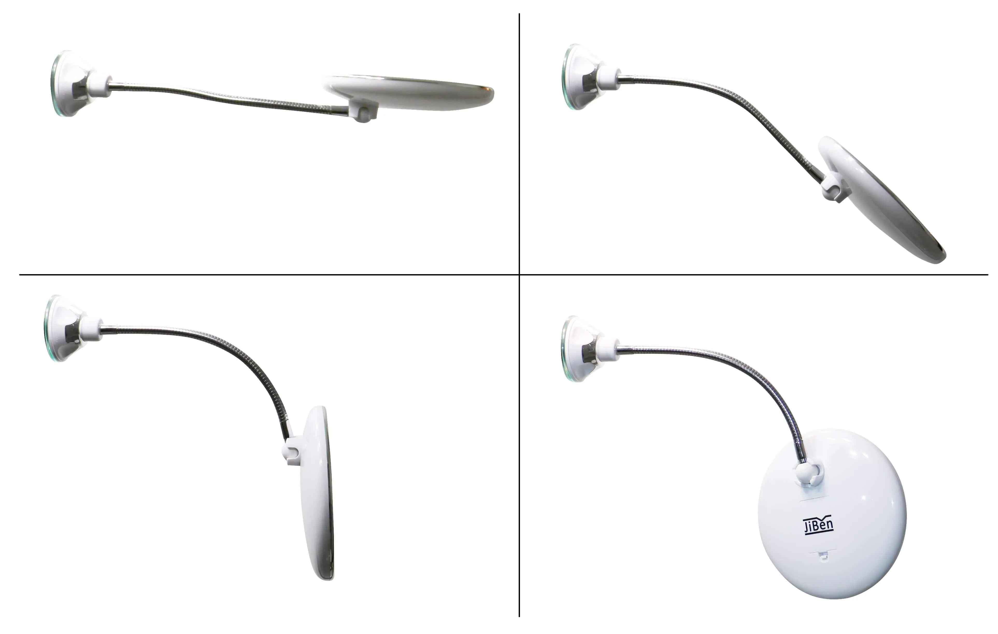 Flexible Gooseneck LED 10X Magnifying Makeup Mirror