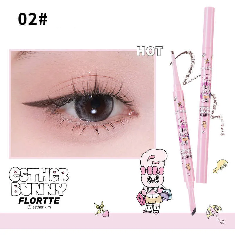 Flortte X ESTHER BUNNY Dual-Ended Eyeliner Pencil 0.5g