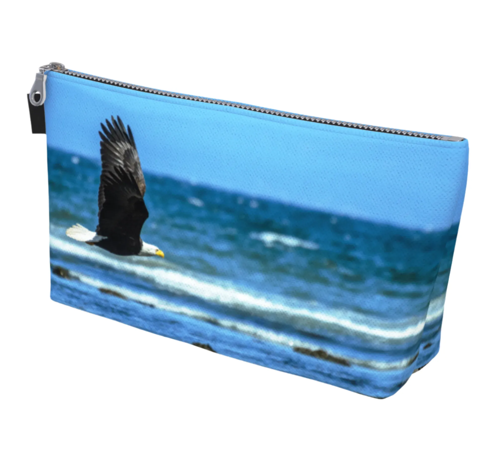 Fly Like An Eagle Makeup Travel Bag: Majestic Wildlife-Inspired Cosmetic Case