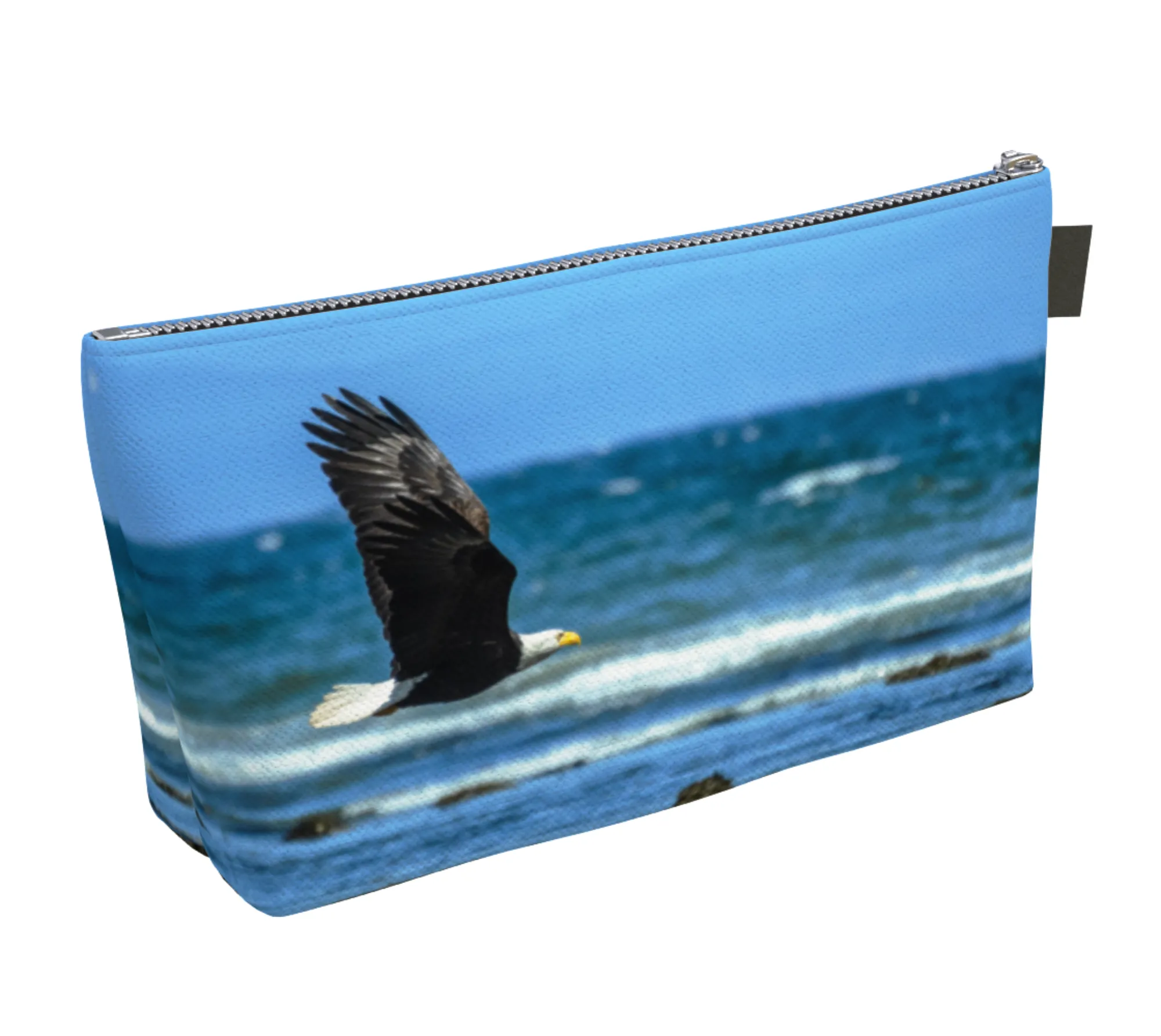 Fly Like An Eagle Makeup Travel Bag: Majestic Wildlife-Inspired Cosmetic Case