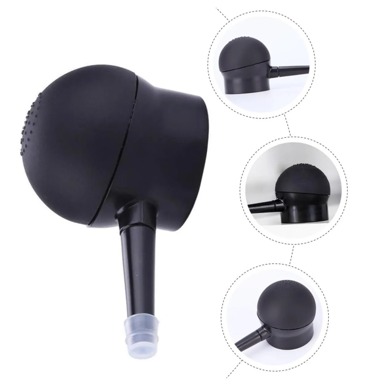 FRCOLOR 2 Pcs Silicone Nozzle Fiber Spray Applicator Loose Powder Spray Empty Powder Spray Clear Loose Powder Spray Applicator Pump Nozzle Fiber Sprayer Applicator Hair Props