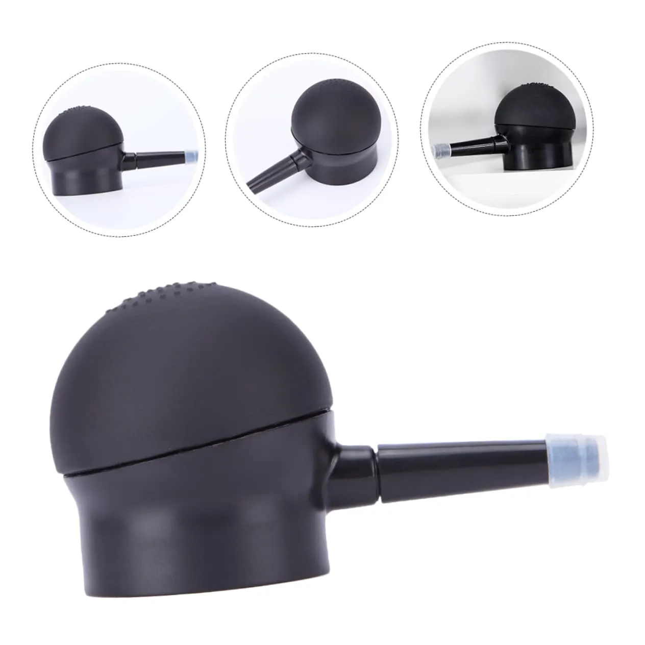 FRCOLOR 2 Pcs Silicone Nozzle Fiber Spray Applicator Loose Powder Spray Empty Powder Spray Clear Loose Powder Spray Applicator Pump Nozzle Fiber Sprayer Applicator Hair Props