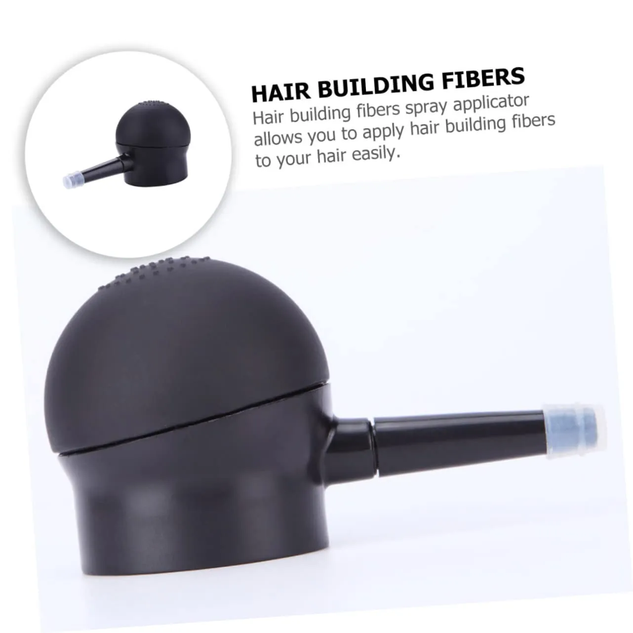 FRCOLOR 2 Pcs Silicone Nozzle Fiber Spray Applicator Loose Powder Spray Empty Powder Spray Clear Loose Powder Spray Applicator Pump Nozzle Fiber Sprayer Applicator Hair Props