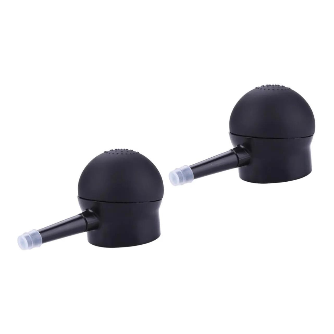 FRCOLOR 2 Pcs Silicone Nozzle Fiber Spray Applicator Loose Powder Spray Empty Powder Spray Clear Loose Powder Spray Applicator Pump Nozzle Fiber Sprayer Applicator Hair Props