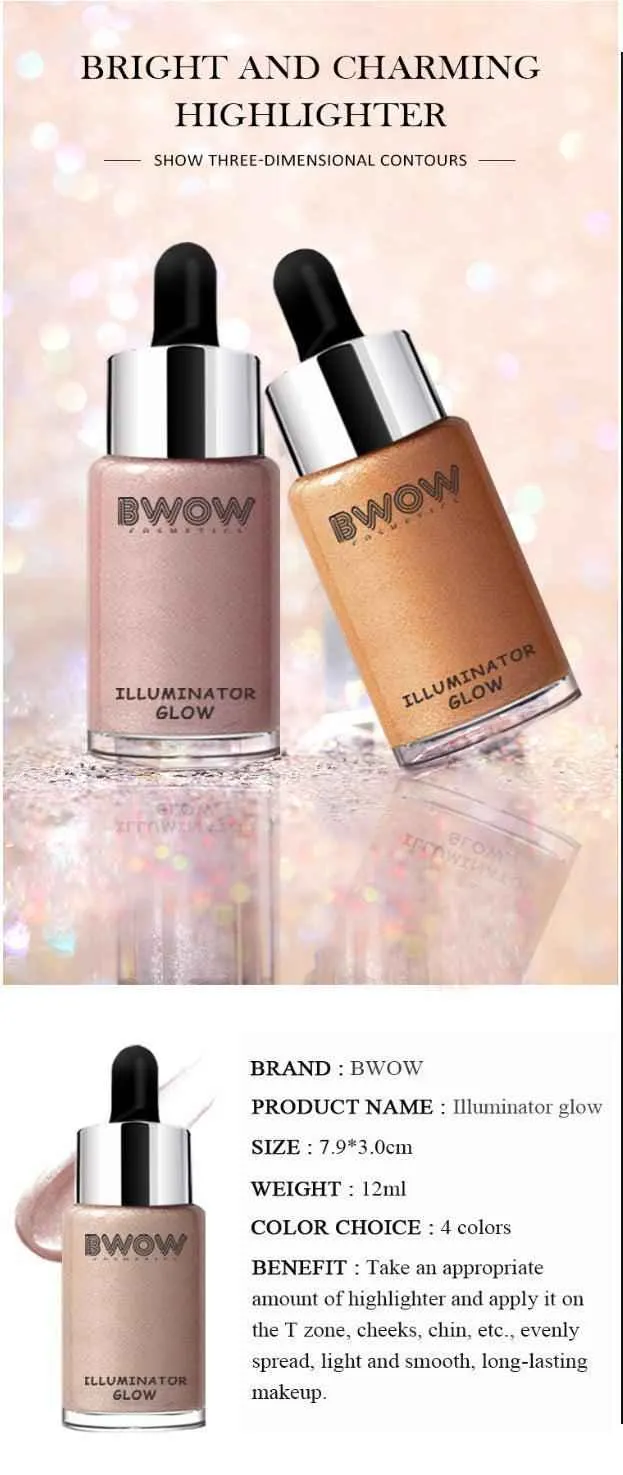 Glow Illuminator Bronzer Highlighter Liquid