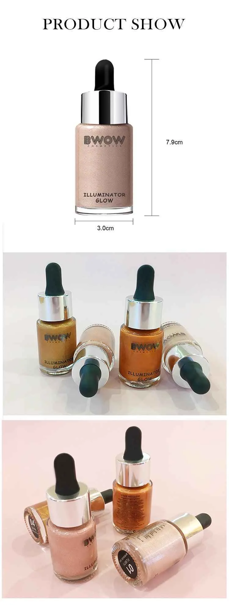 Glow Illuminator Bronzer Highlighter Liquid