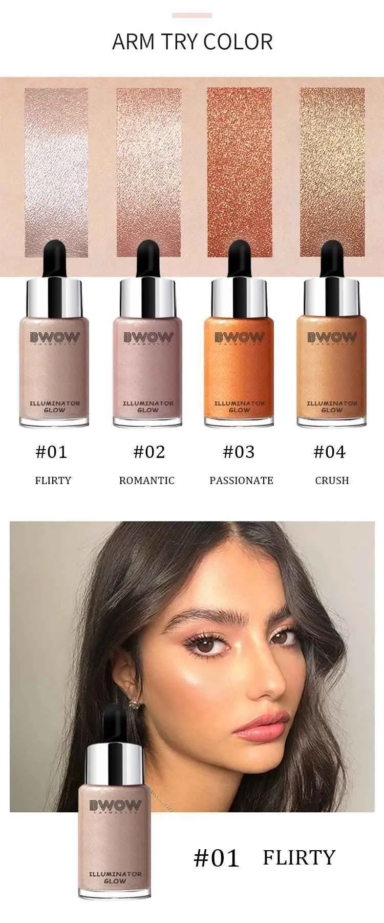 Glow Illuminator Bronzer Highlighter Liquid
