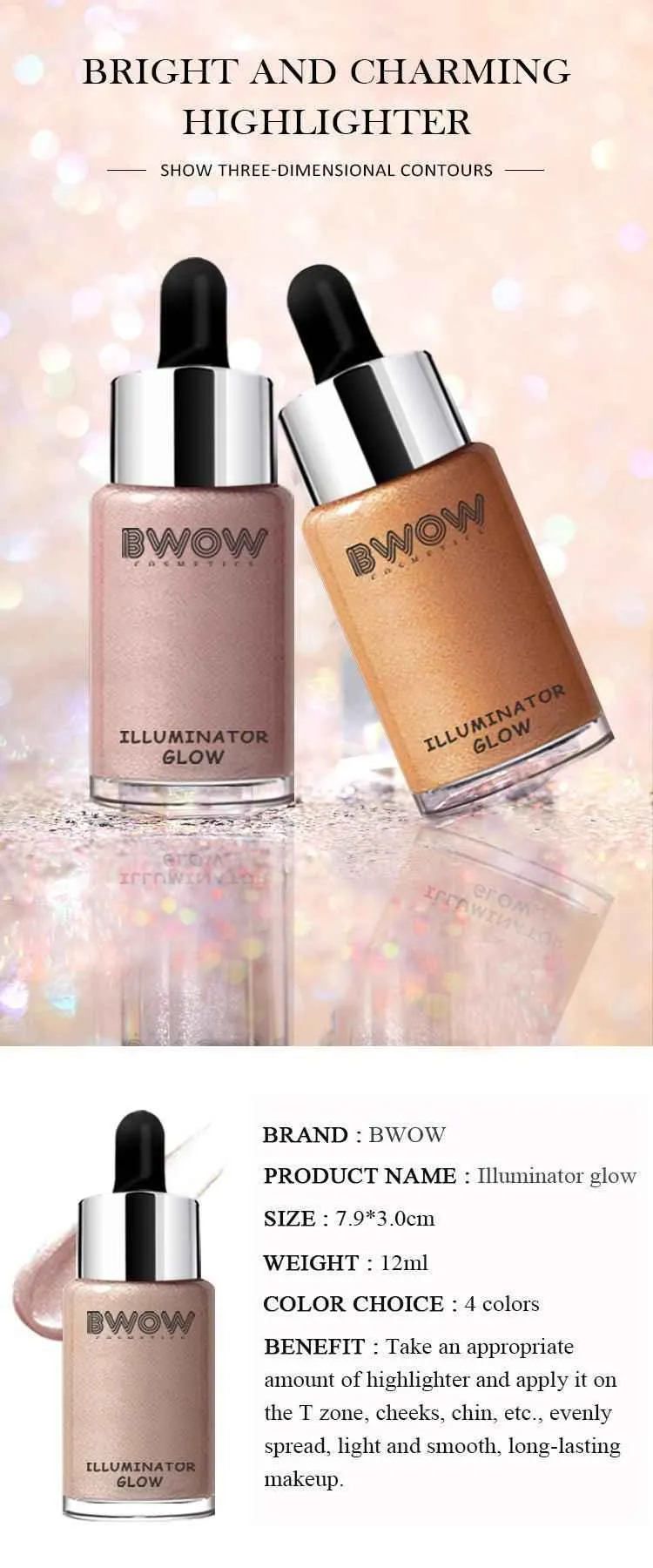 Glow Illuminator Bronzer Highlighter Liquid