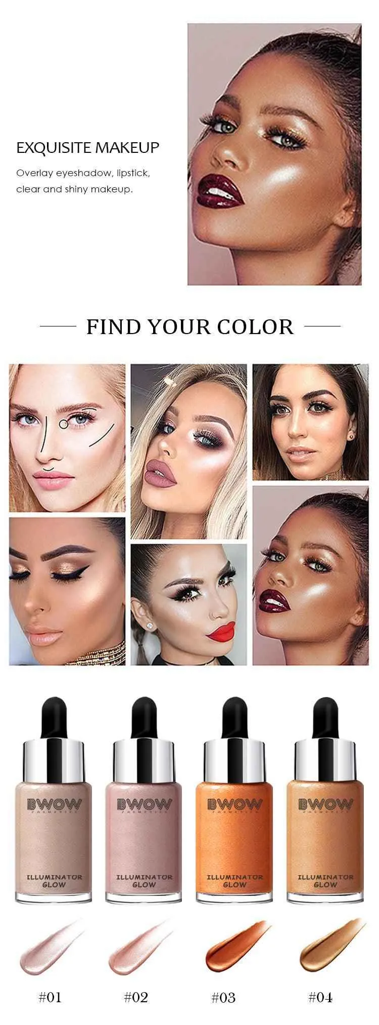 Glow Illuminator Bronzer Highlighter Liquid
