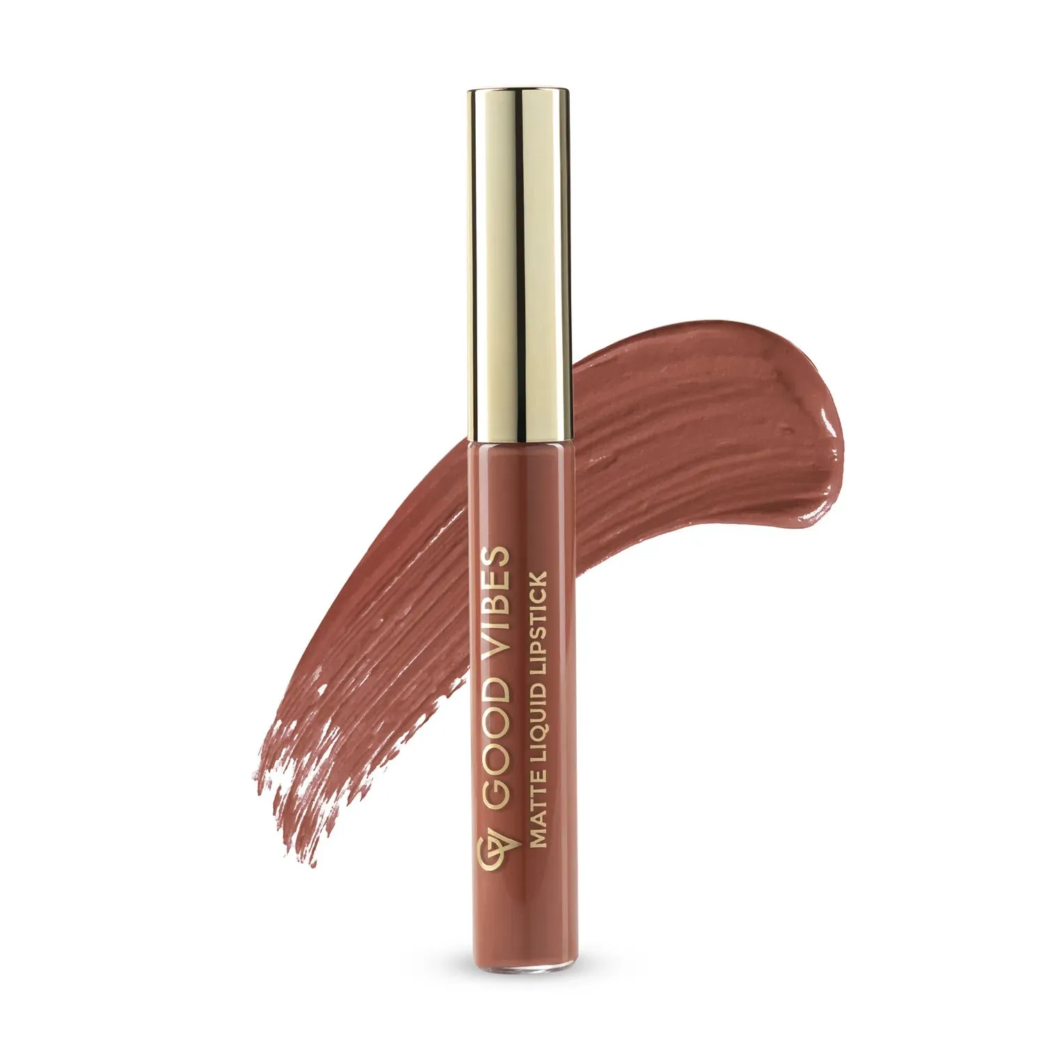 Good Vibes HydraGlow Matte Liquid Lipstick| Jojoba & Vitamin E| Caramel Mocha (B1) - (5.2ml)