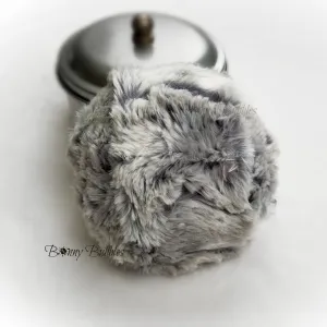 GRAY, Powder Duster for Men - Large 5 inch