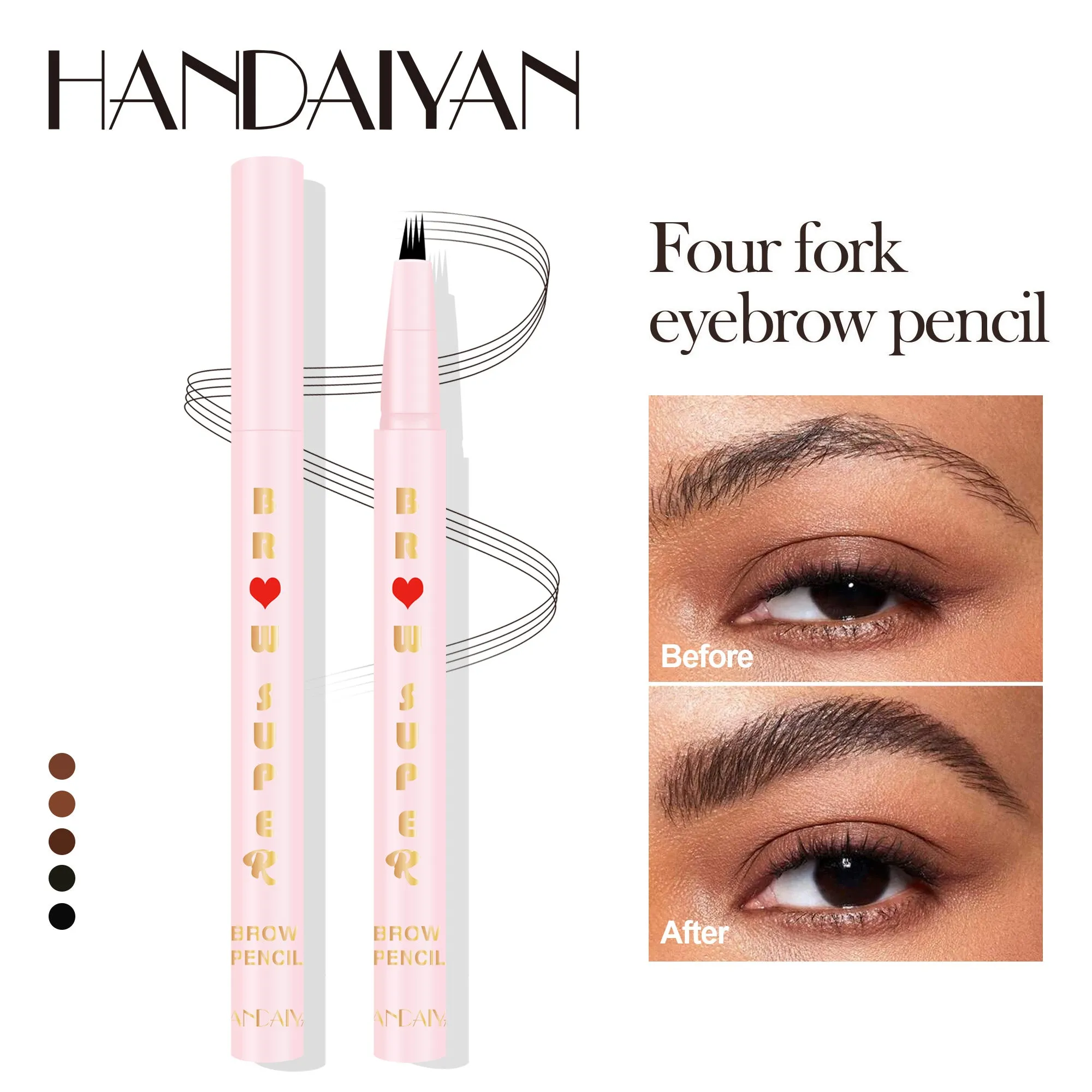 HANDAIYAN Four Fork Liquid Eyebrow Pencil