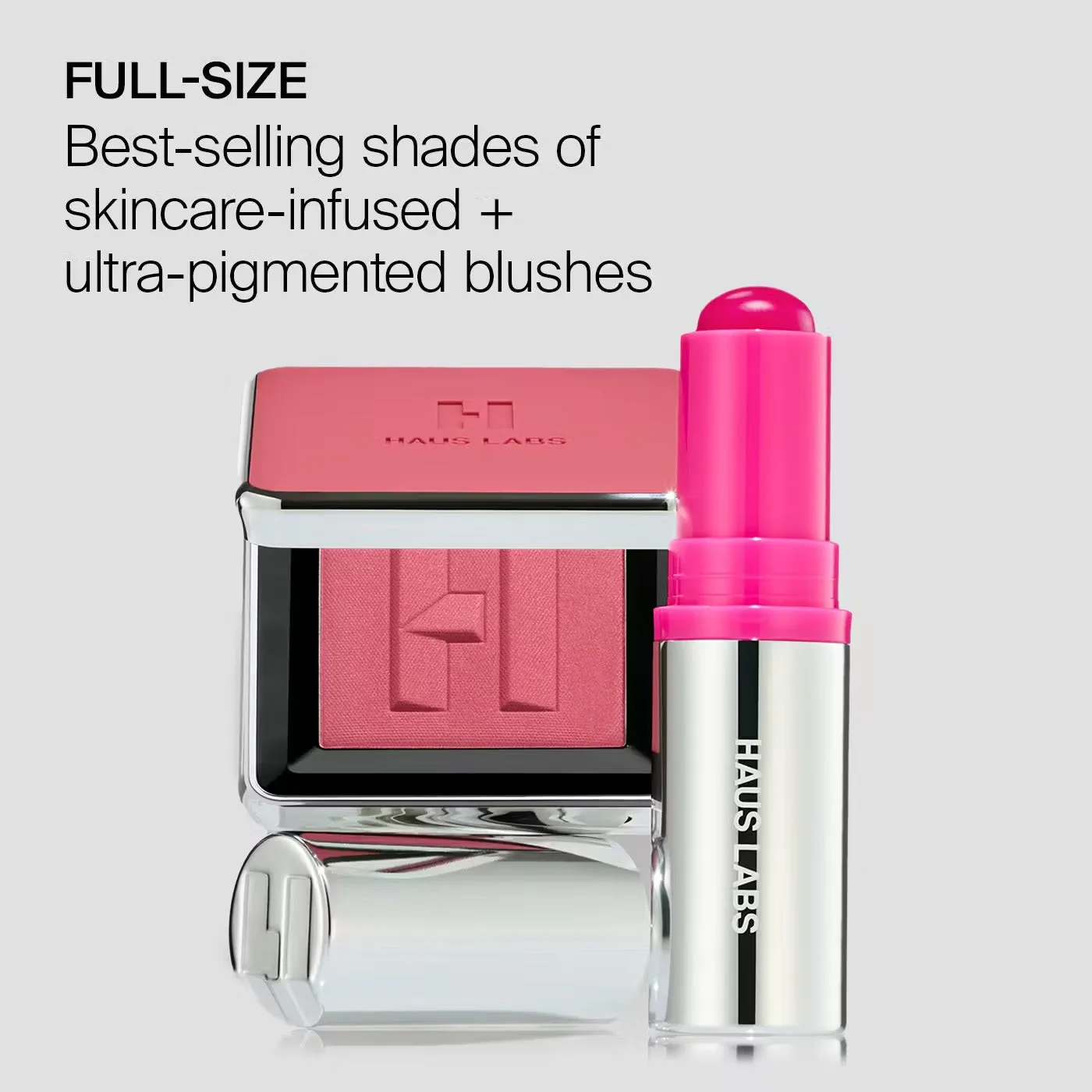 Haus Labs - Color Fuse Innovation Glassy Balm   Powder Blush Duo