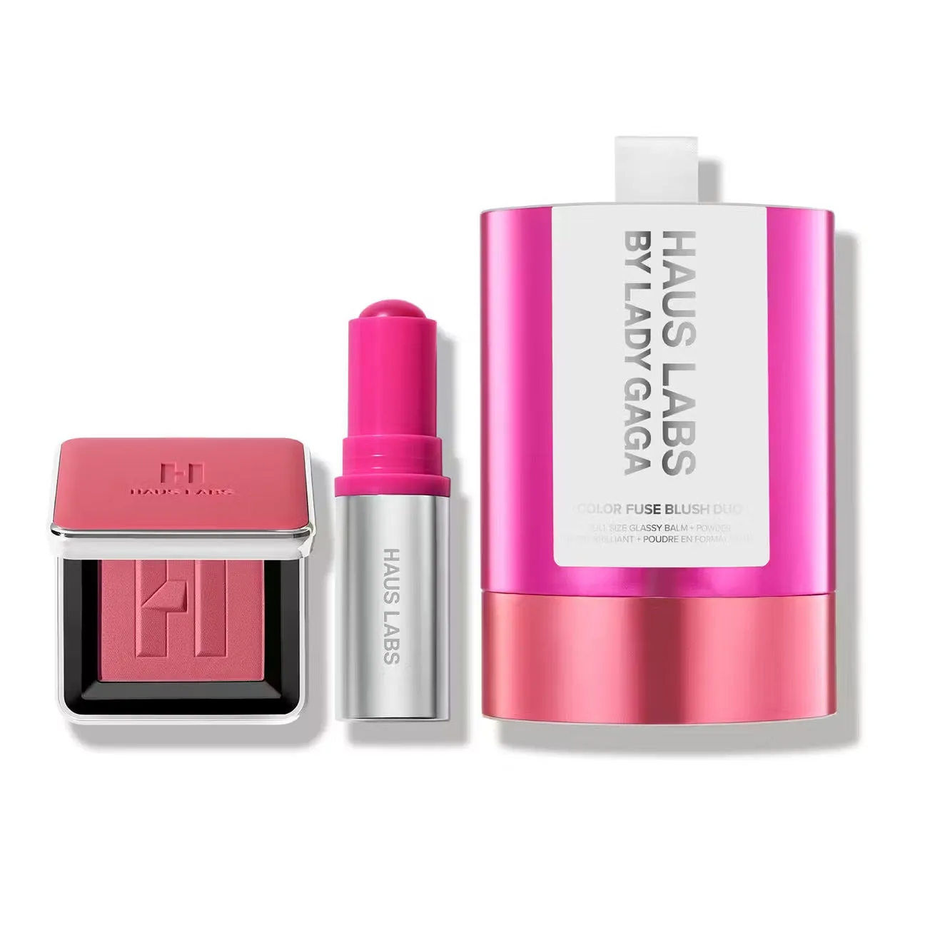 Haus Labs - Color Fuse Innovation Glassy Balm   Powder Blush Duo