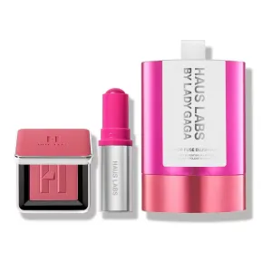 Haus Labs - Color Fuse Innovation Glassy Balm   Powder Blush Duo