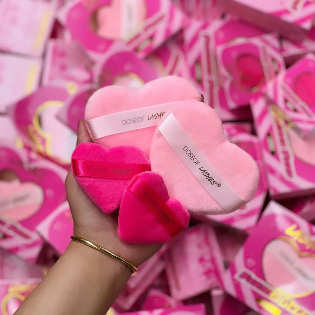 Heart Powder Puff Large