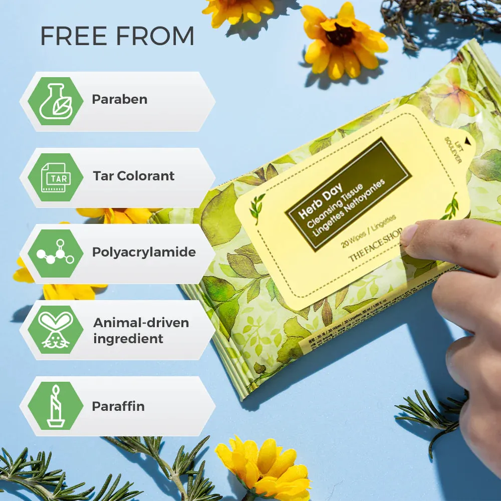 Herb Day Cleansing Tissues (70)