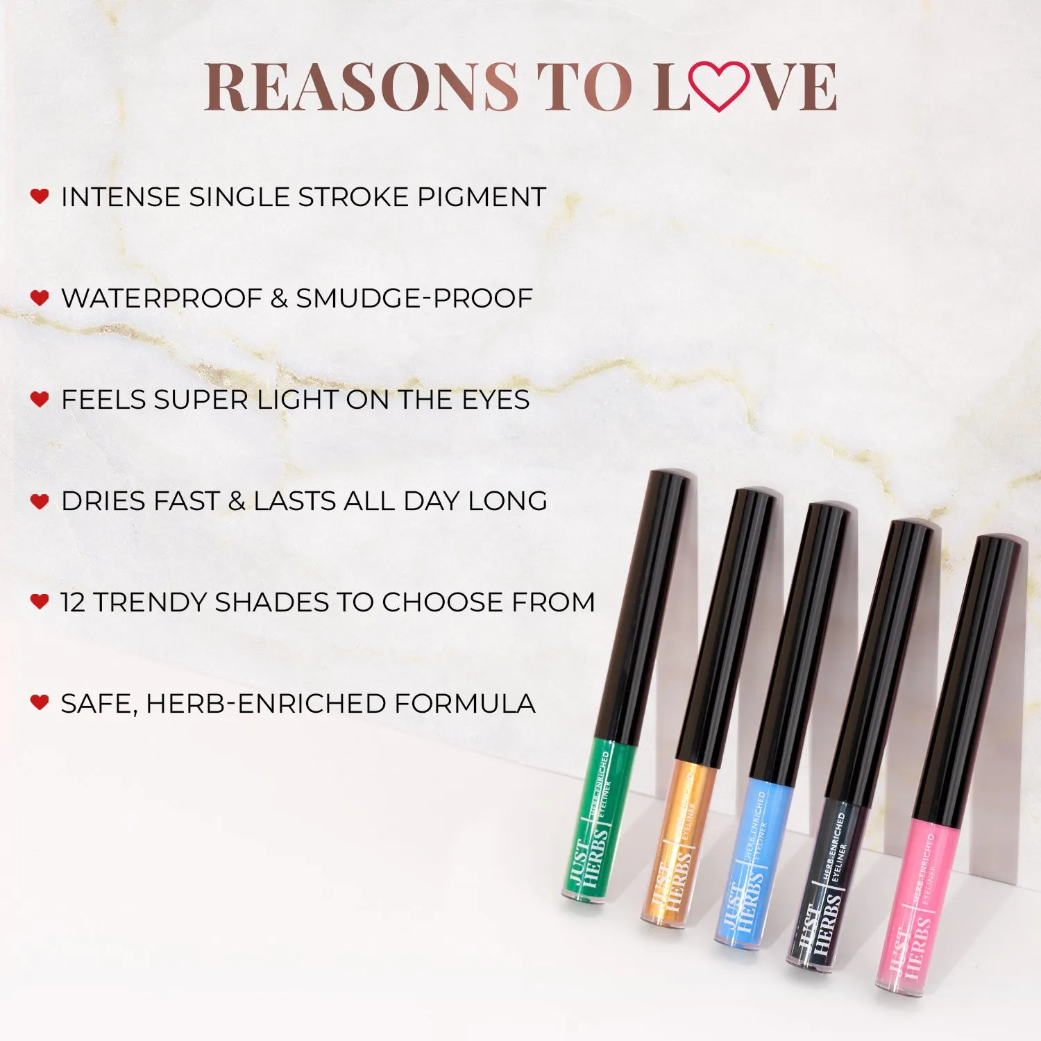 Herb-Enriched Waterproof Eyeliner Organic with Jojoba Oil & Vitamin E - Cherry Bomb