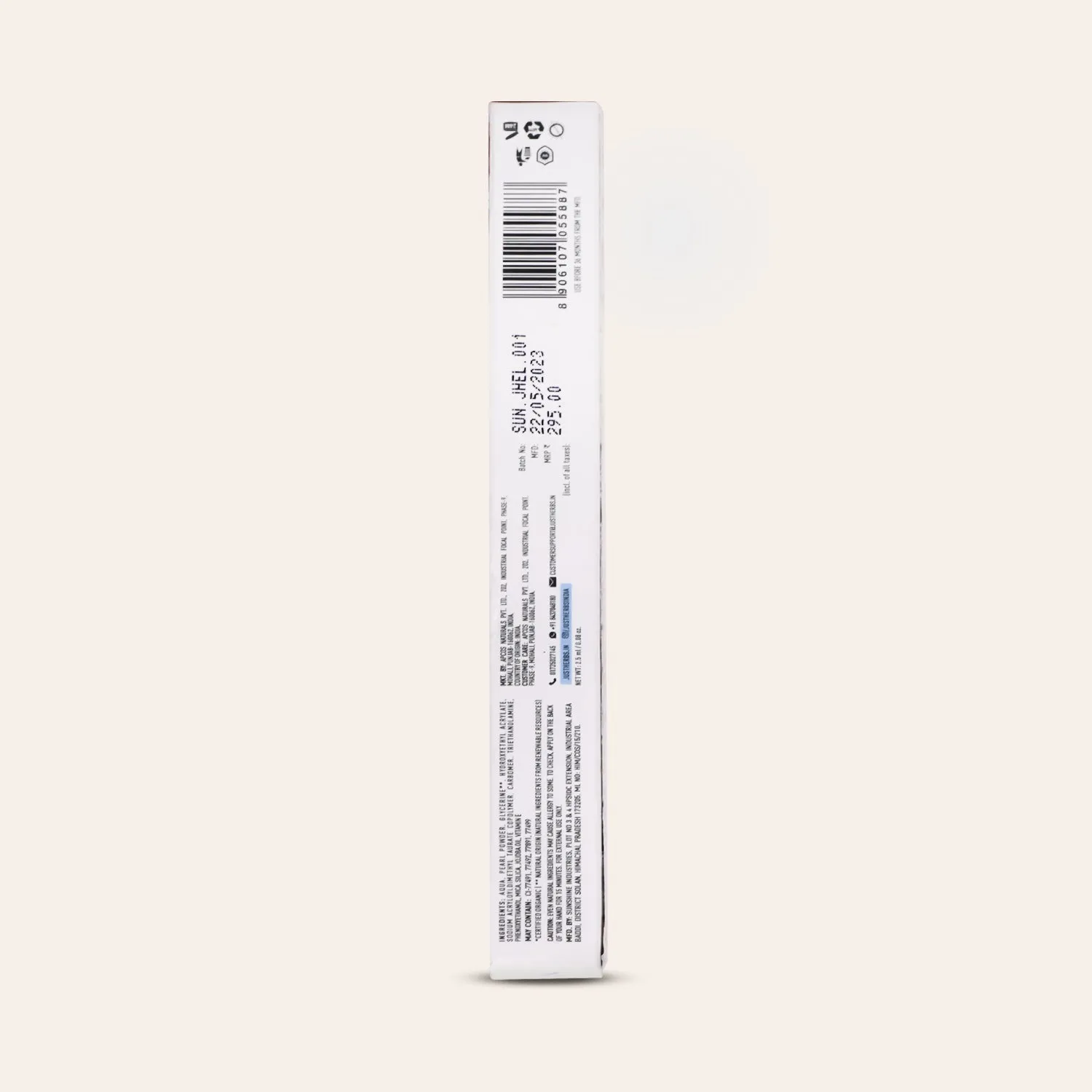 Herb-Enriched Waterproof Eyeliner Organic with Jojoba Oil & Vitamin E - Cherry Bomb