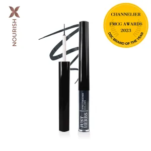 Herb-Enriched Waterproof Eyeliner Organic with Jojoba Oil & Vitamin E - Smoky Charcoal