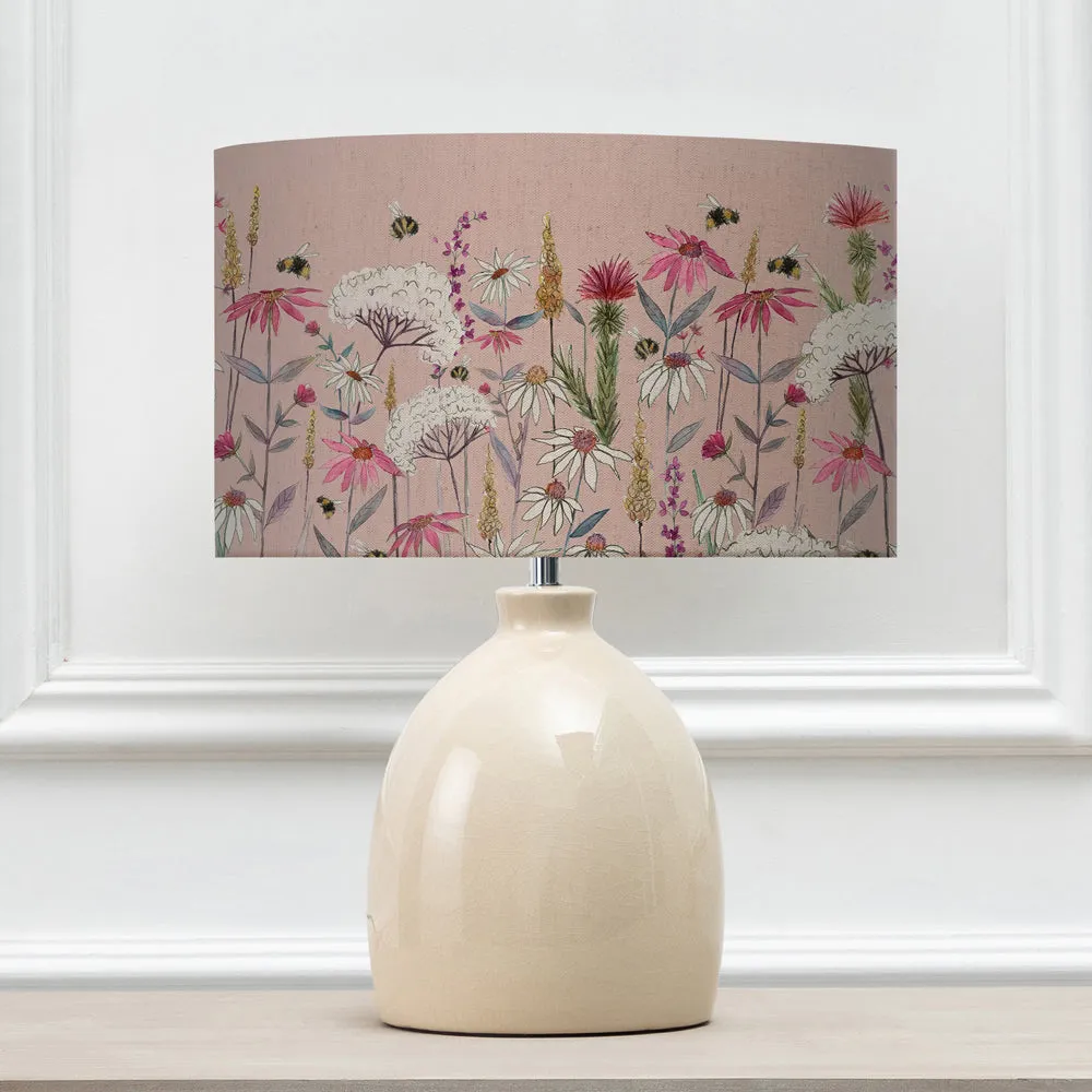 Hermione Eva & Leura Complete Table Lamp Cream/Blush