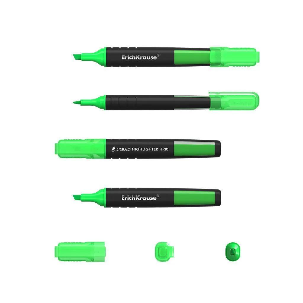 Highlighter ErichKrauseÂ® Liquid H-30, ink color: green