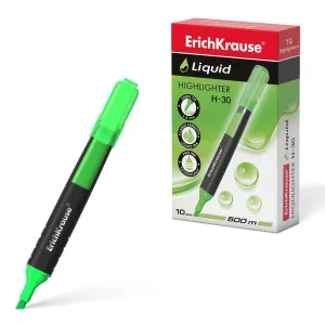 Highlighter ErichKrauseÂ® Liquid H-30, ink color: green