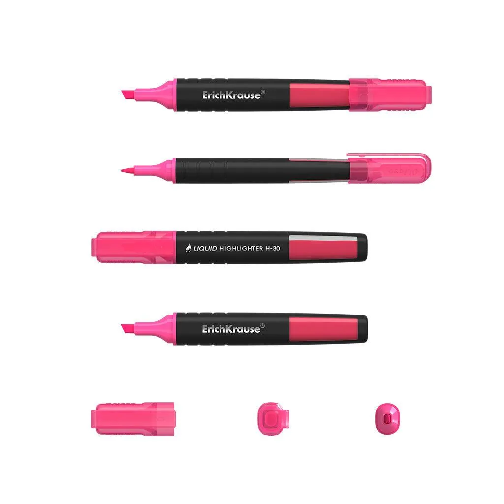Highlighter ErichKrauseÂ® Liquid H-30, ink color: pink