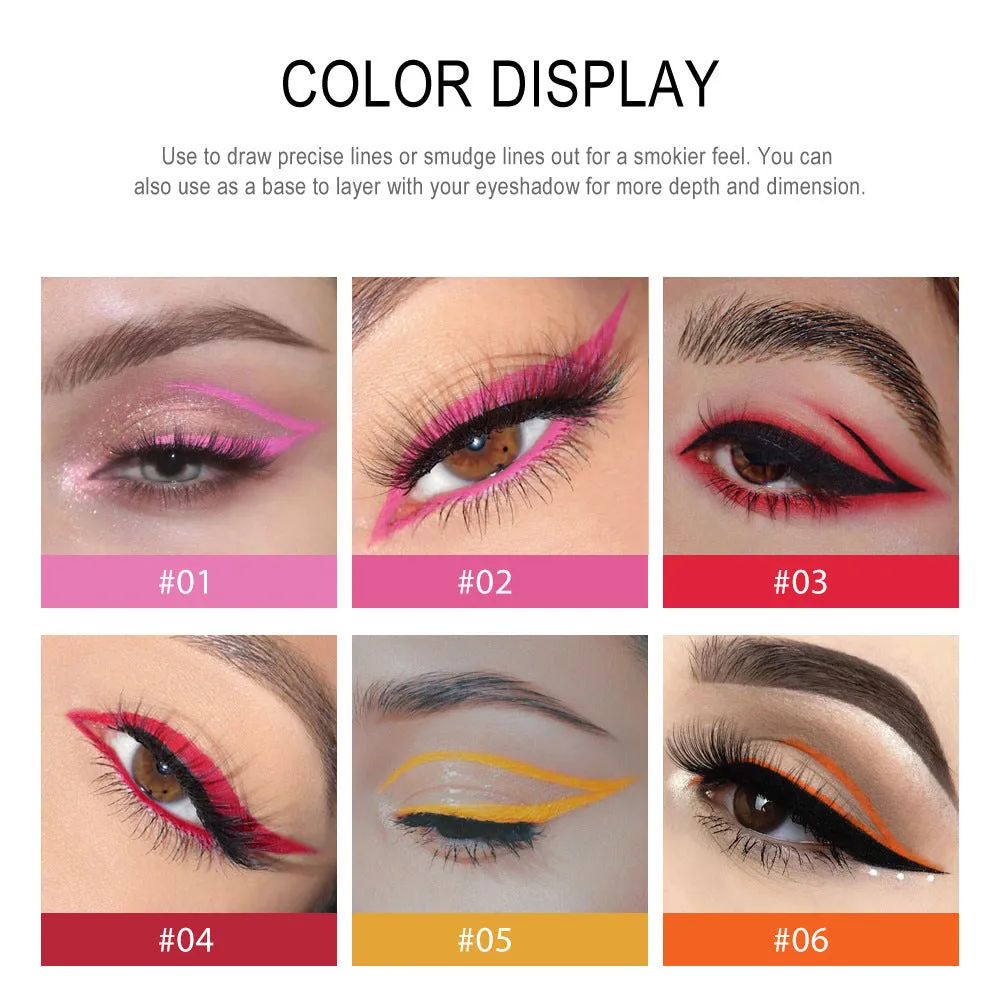 Hot New Product 20-Color Fast-Drying Waterproof Smudge-Proof Colored Eyeliner Gel Pen Set