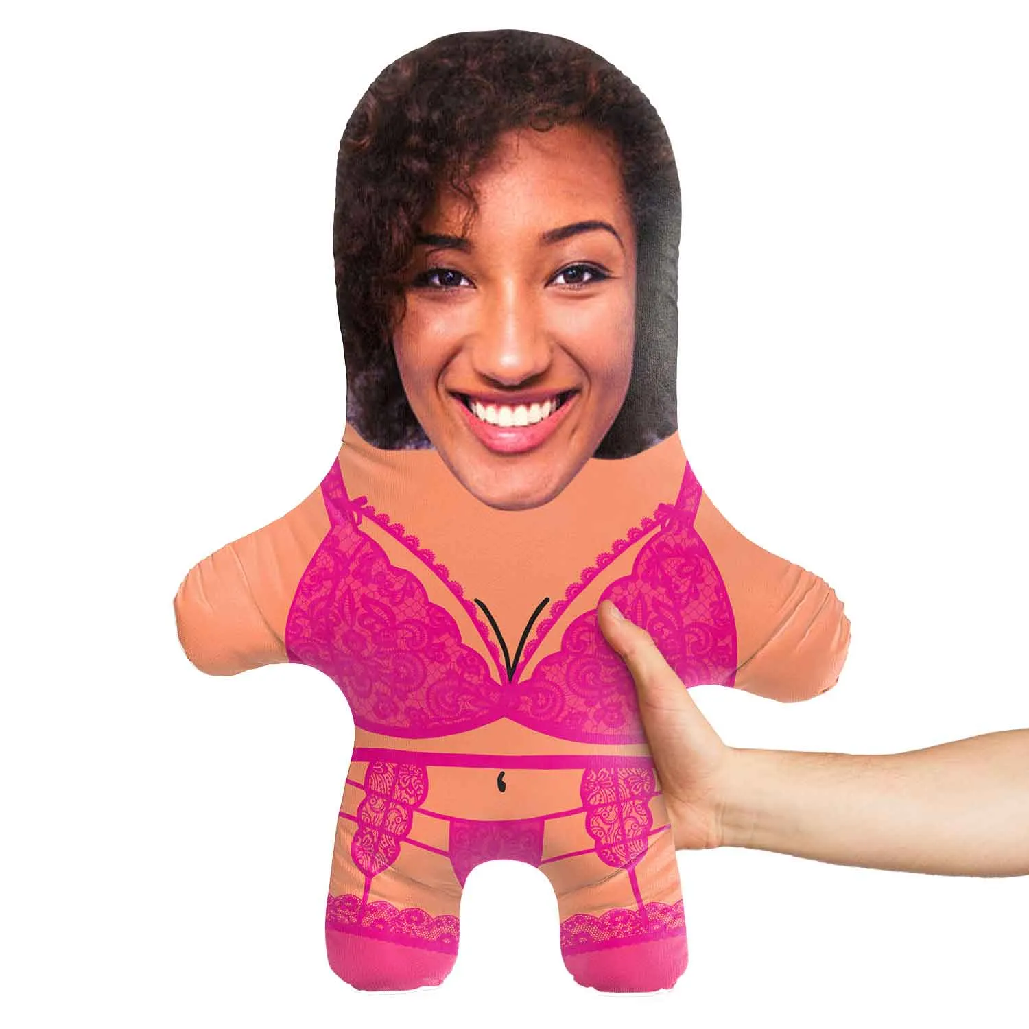 Hot Pink Lingerie Face Pillow