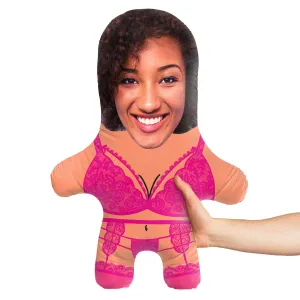 Hot Pink Lingerie Face Pillow
