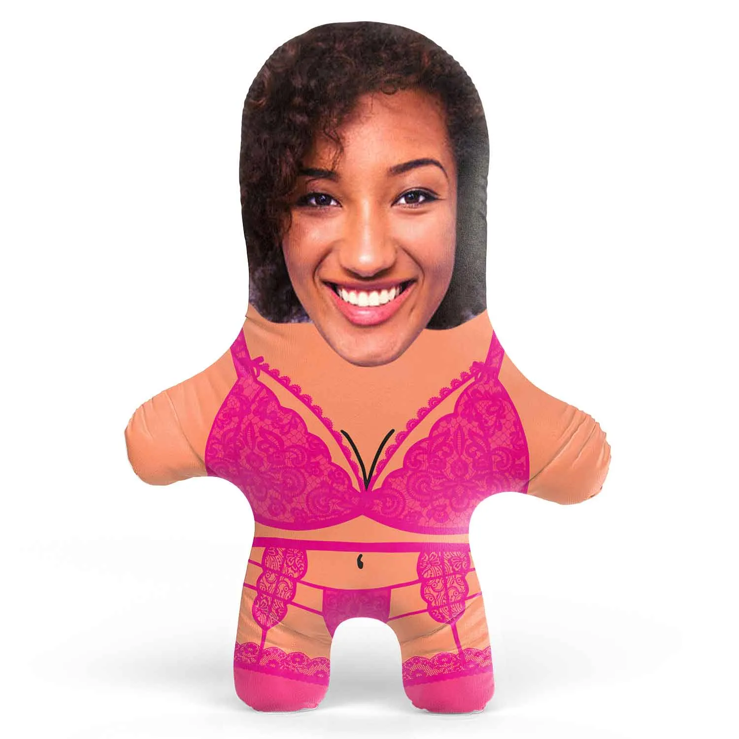 Hot Pink Lingerie Face Pillow