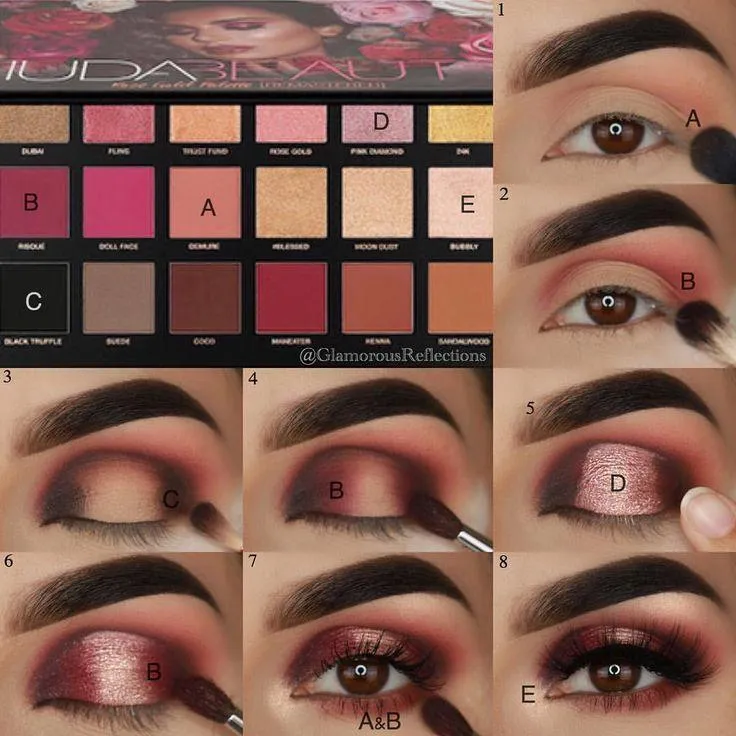 Huda Beauty Eyeshadow Rose Gold Palette - 18 colors