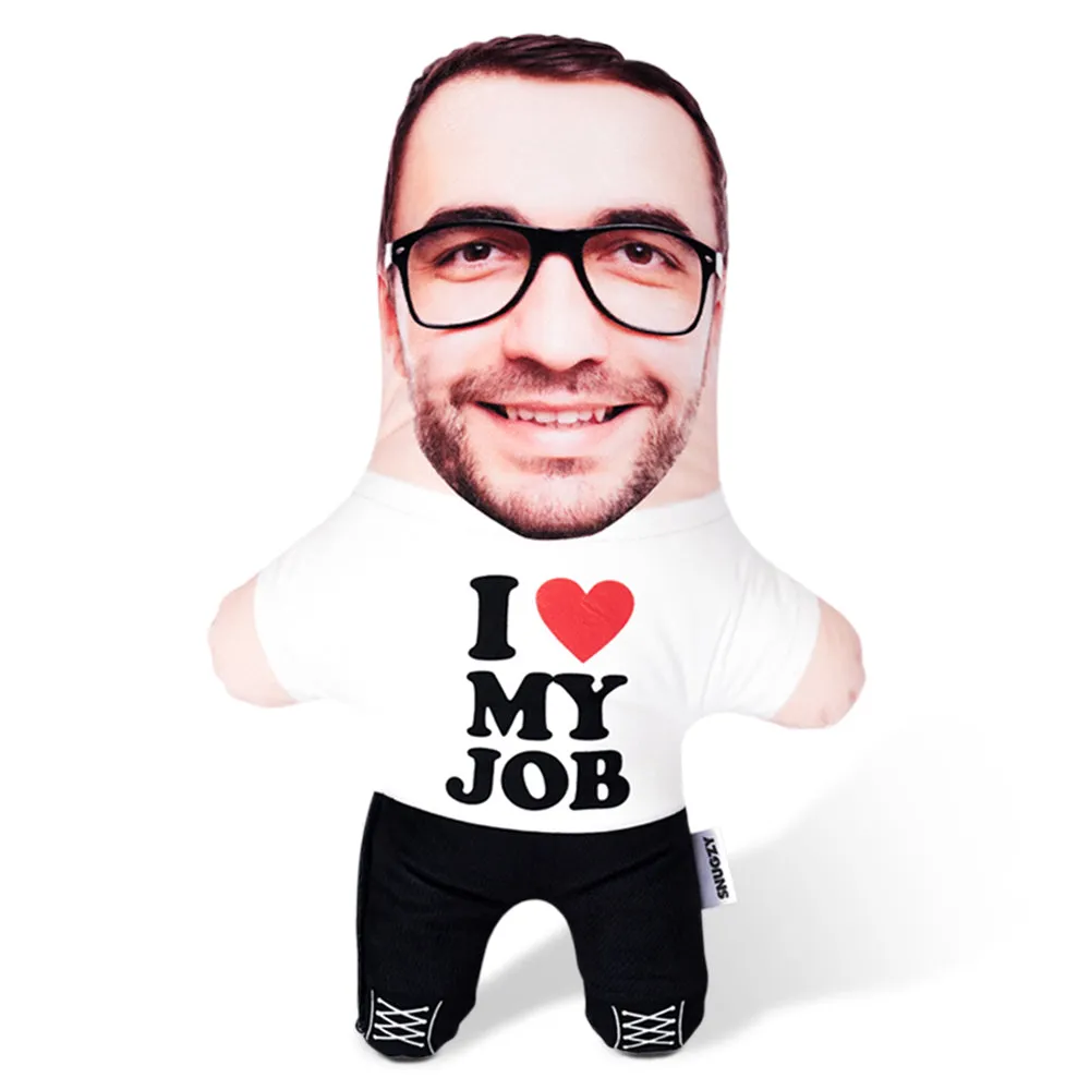 I Heart My Job Face Pillow