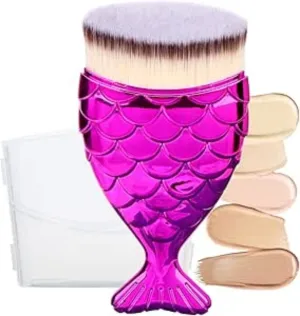 Kabuki Brush Sunscreen Applicator for  Foundation, Makeup Brushes for Liquid Foundation Powder Cream Contour Buffing Stippling Blending