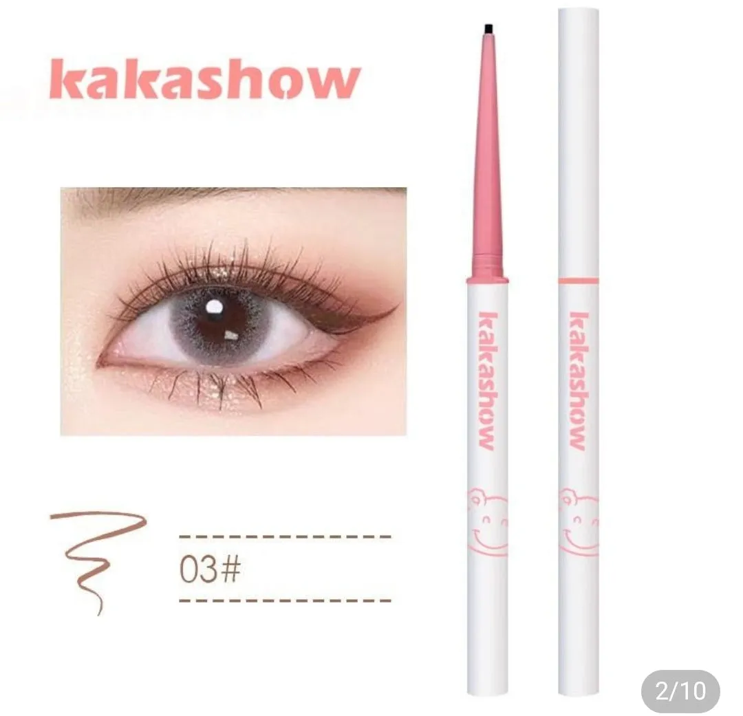 Kakashow Bright Glitter Eyeshadow Liner Waterproof Bling Glitter Eyeliner Makeup