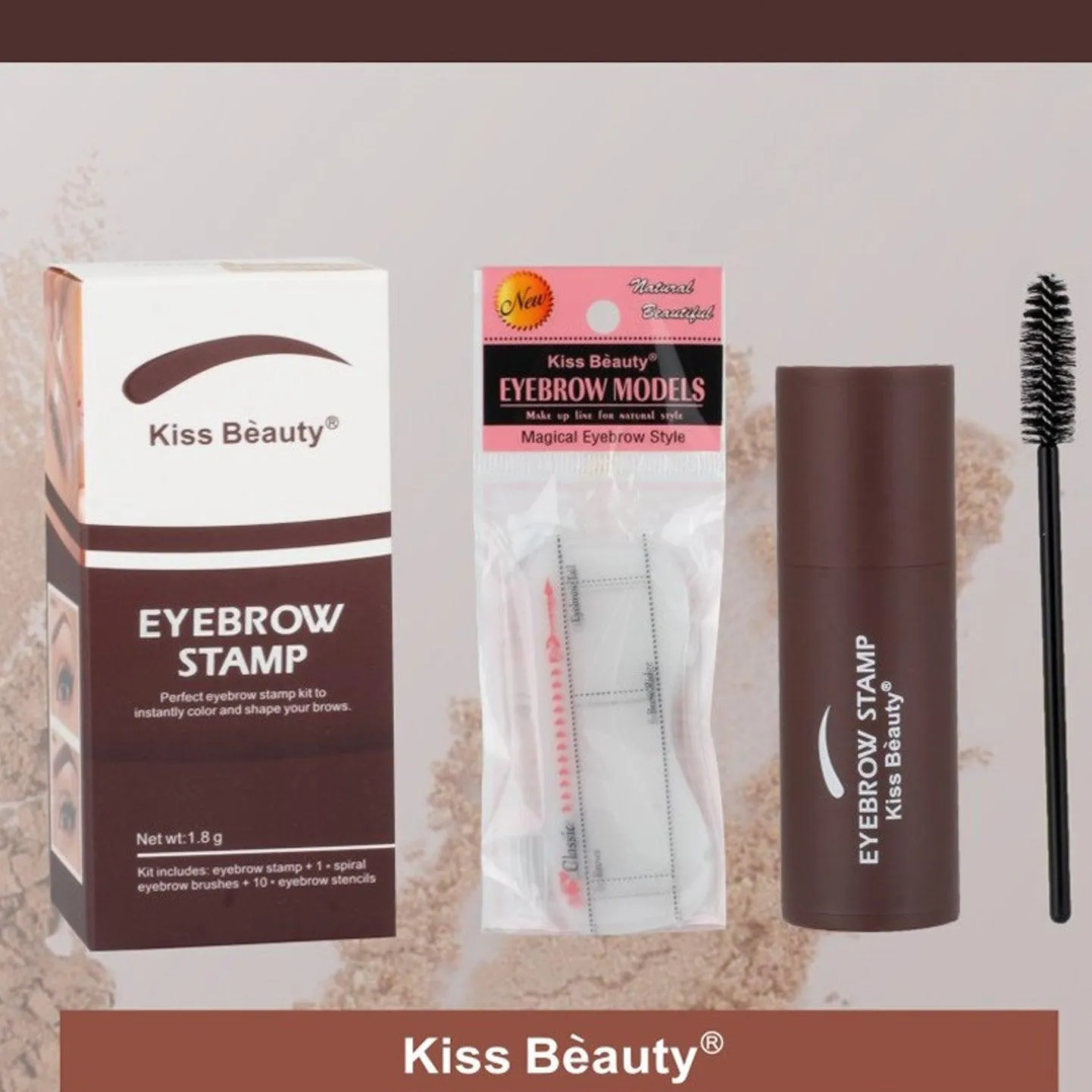 Kiss Beauty Eyebrow Stamp Shaping Kit