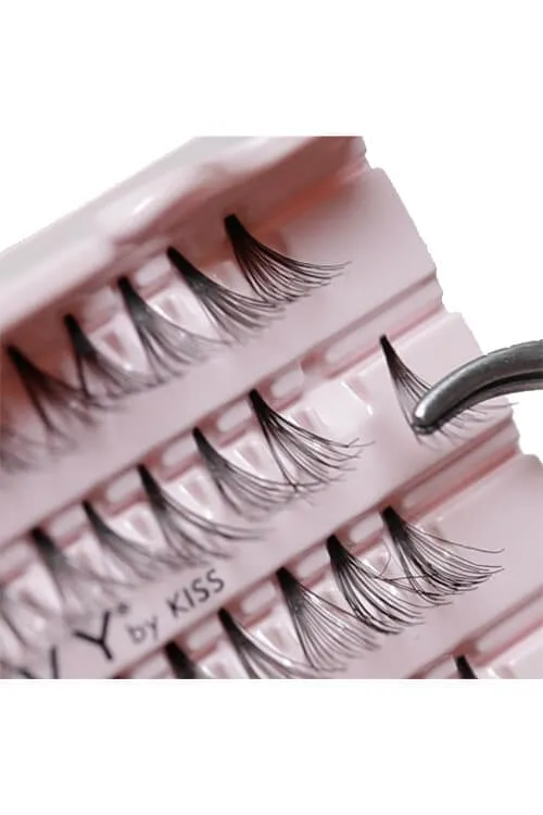 Kiss i-Envy Luxe Black Knotted Individual Lashes