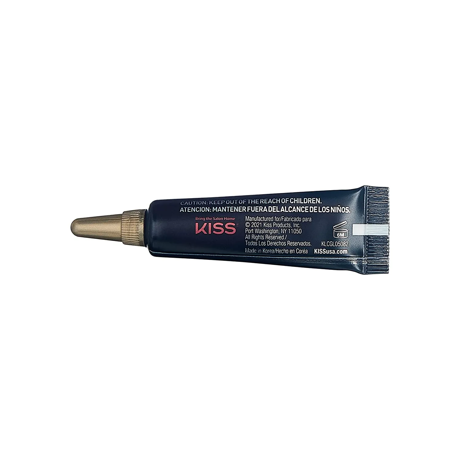 KISS Lash Couture Black Latex Strip Lash Adhesive with Soothing Oat Extract, Precision Control Nozzle, Dermatologist Tested, Contact Lens Friendly, Formaldehyde Free, Waterproof, 0.24 Oz.