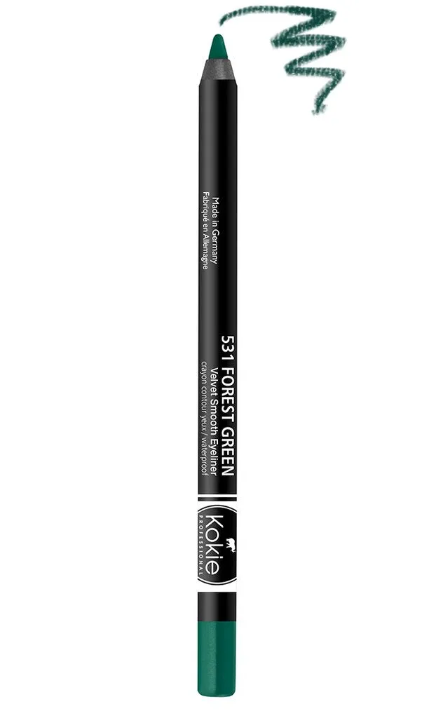 KOKIE COSMETICS - Velvet Smooth Eyeliner Forest Green - 0.042 oz. (1.2 g)