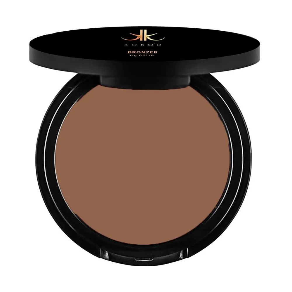 KOKOE Cosmetics Bronzer Powder Makeup - 0.21 Ounce (Reddish Brown Metallic)