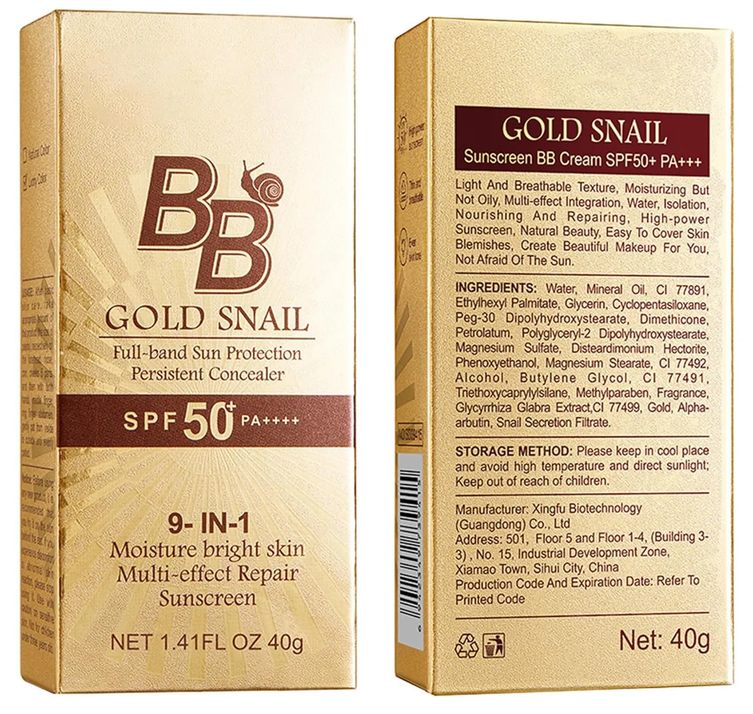 Korean BB Cream with SPF 50, 9 in 1 BB Cream Sunscreen SPF 50 Korean Waterproof Sweatproof, Foundation Full Coverage Tinted Moisturizer, Facial Concealer for Oily Skin, Dry Skin (2Pcs 02#)