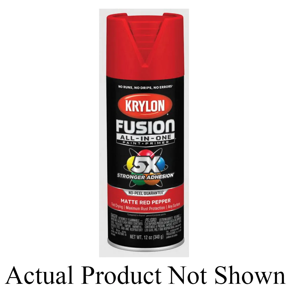 Krylon® FUSION ALL-IN-ONE® K02717007 Spray Paint, All Paint Paint, Solvent Base, Gloss, Pink Blush, 12 oz