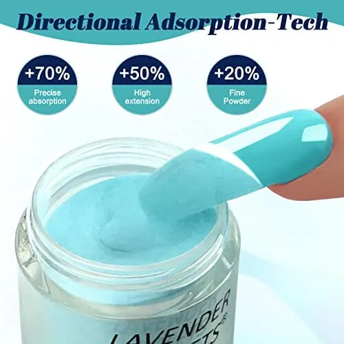 Lavender Violets 36 Colors Dip Nails Powder Starter Kit - Violets