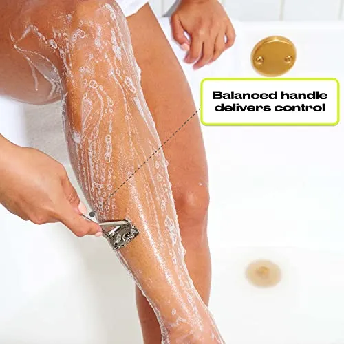 Leaf Shave: All Metal Eco-Friendly Multi-Blade Safety Razor for Men & Women