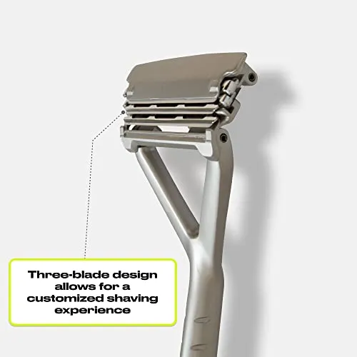 Leaf Shave: All Metal Eco-Friendly Multi-Blade Safety Razor for Men & Women
