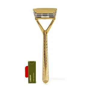 Leaf Shave: All Metal Eco-Friendly Multi-Blade Safety Razor for Men & Women