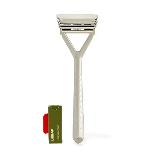 Leaf Shave: All Metal Eco-Friendly Multi-Blade Safety Razor for Men & Women