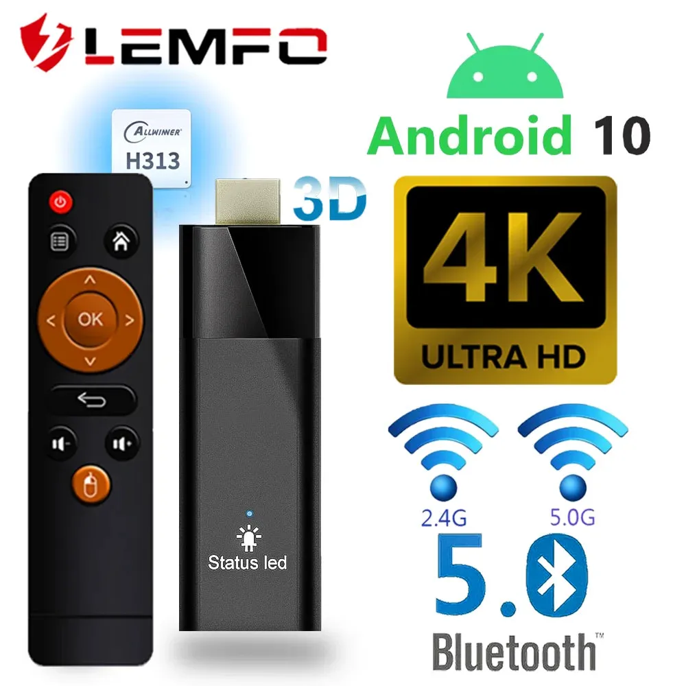 LEMFO Q6 Mini TV Stick -  Android 10, Allwinner H313, 2GB/16GB